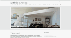 Desktop Screenshot of loftdesign.se