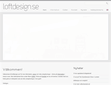 Tablet Screenshot of loftdesign.se